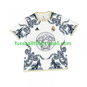 Fußballtrikots Real Madrid Versace Edition Weiß 2024-2025 Kurzarm Heimtrikotsatz kaufen